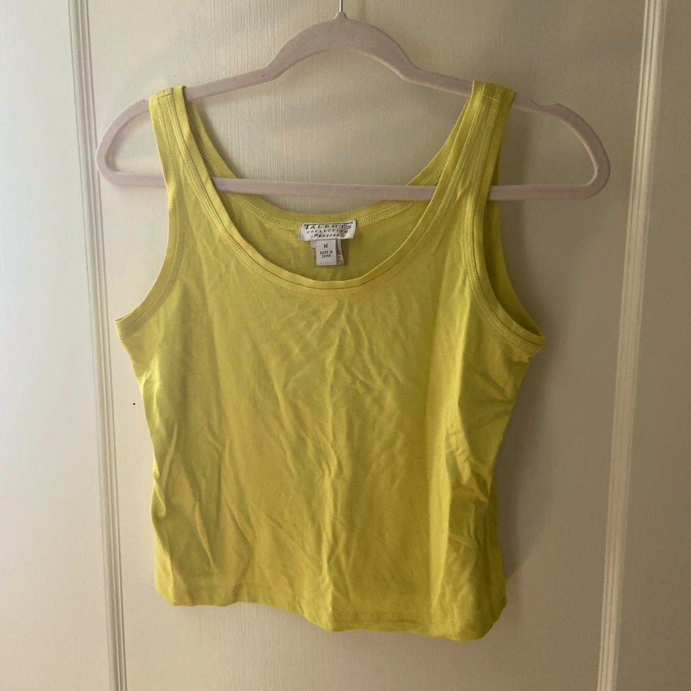 Talbots collection petites yellow tank